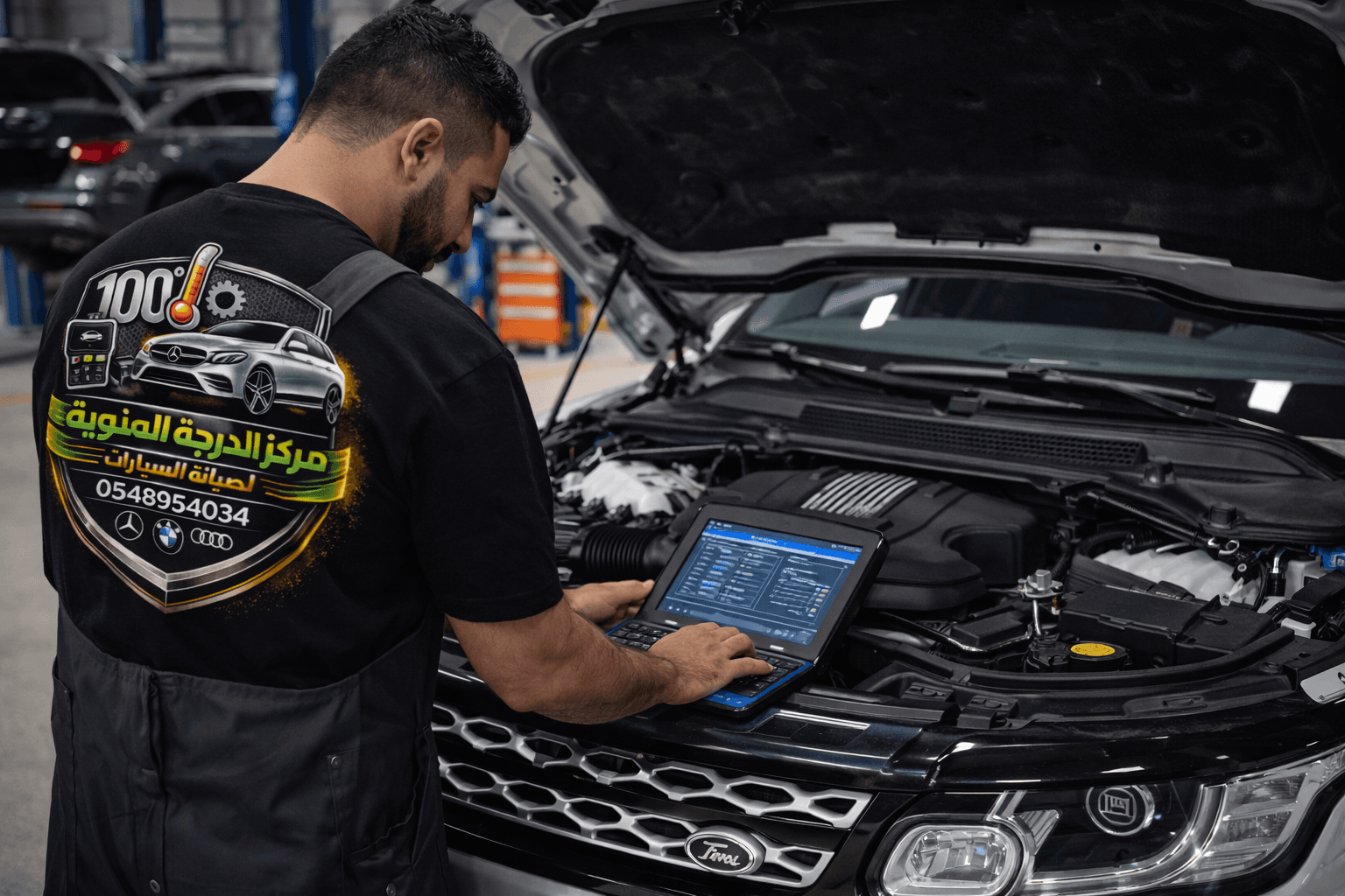 فحص لاند روفر بالكمبيوتر